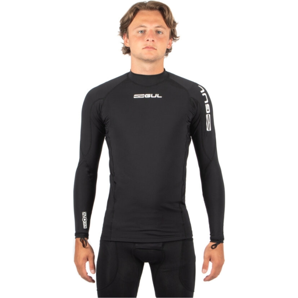 2025 Gul Mens Code Zero Evoskin Long Sleeve Rash Vest CZ0001 - Black